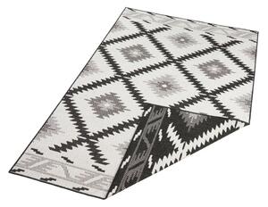 Czarno-kremowy dywan odpowiedni na zewnątrz NORTHRUGS Malibu, 170x120 cm