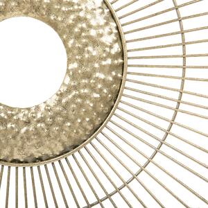 Dekoracja ścienna w stylu glamour słońce metalowa złota Mercury Beliani