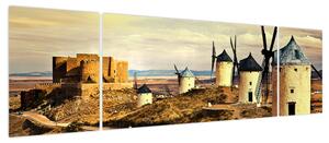 Obraz - Wiatraki (170x50 cm)