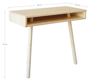 Czarny stolik z drewna sosnowego Karup DesignCapo