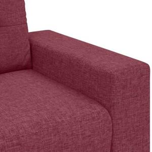 Sofa dwuosobowa, wino czerwone, 180x77x82 cm, tkanina