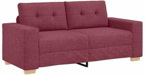 Sofa dwuosobowa, wino czerwone, 180x77x82 cm, tkanina