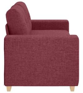 Sofa dwuosobowa, wino czerwone, 180x77x82 cm, tkanina