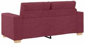 Sofa dwuosobowa, wino czerwone, 180x77x82 cm, tkanina