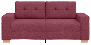 Sofa dwuosobowa, wino czerwone, 180x77x82 cm, tkanina