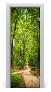 Naklejka na drzwi samoprzylepna Ścieżka w lesie