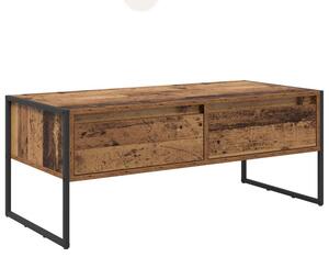 Stolik kawowy z szufladÄ stare drewno 100 x 46 x 40 cm