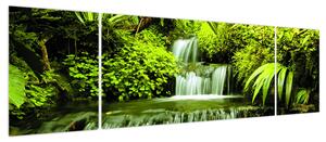 Obraz - Indonezyjskie wodospady (170x50 cm)