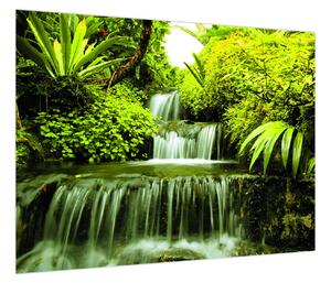 Obraz - Indonezyjskie wodospady (70x50 cm)