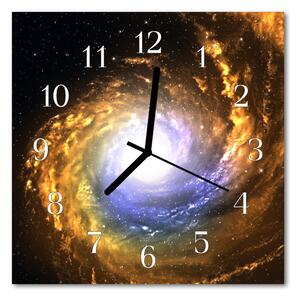 Zegar szklany kwadratowy Kosmos