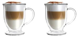 Zestaw 2 szklanek do latte z podwójną ścianką Vialli Design, 250 ml