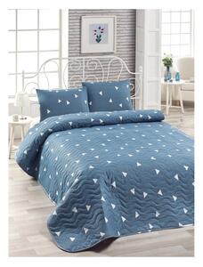 Zestaw niebieskiej narzuty na łóżko i poszewki Mismo Cula, 160x220 cm