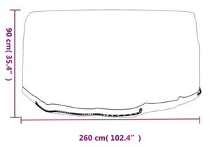 Pokrowce na meble ogrodowe, 2 szt, 10 oczek, 260x90 cm, okrągłe
