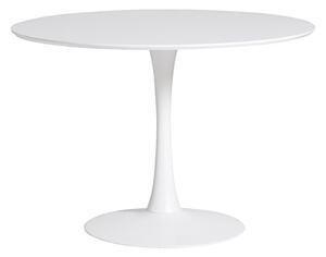 Okrągły biały stół do jadalni Marckeric Oda, ⌀ 110 cm
