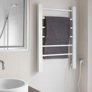 Biały elektryczny wieszak na ręczniki InnovaGoods Towel Rail