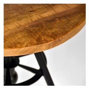 Stolik z blatem z drewna mango LABEL51 Solid, ⌀ 45 cm
