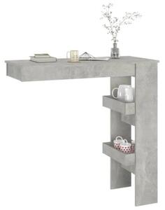 Stolik barowy, szary, 102x45x103,5 cm, materiał drewnopochodny