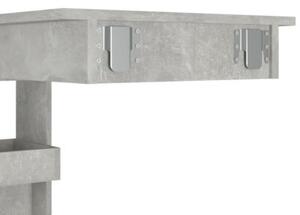 Stolik barowy, szary, 102x45x103,5 cm, materiał drewnopochodny