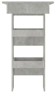 Stolik barowy, szary, 102x45x103,5 cm, materiał drewnopochodny
