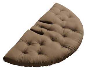 Rozkładany fotel z brązowym obiciem Karup Design Nido Mocca