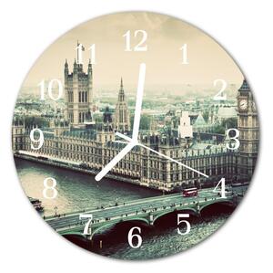 Zegar szklany okrągły Londyn