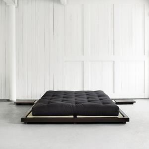 Czarne łóżko z drewna sosnowego Karup Design Dock, 160x200 cm
