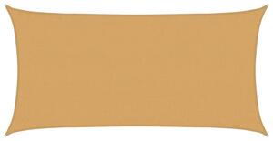 Żagiel przeciwsłoneczny, 160 g/m², piaskowy, 3x6 m, hdpe