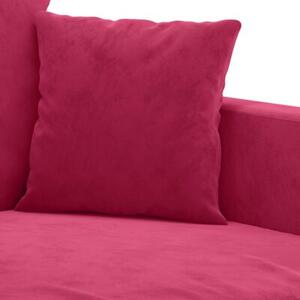 Sofa 3-osobowa, winna czerwieÅ, 180 cm, obita aksamitem