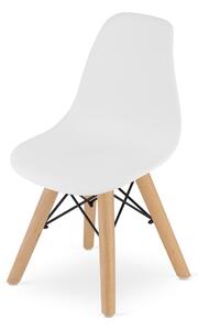 Białe krzesełko dziecięce ZUBI