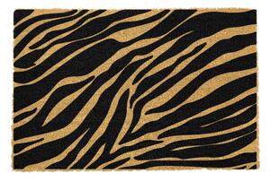 Wycieraczka z naturalnego włókna kokosowego Artsy Doormats Zebra, 40x60 cm