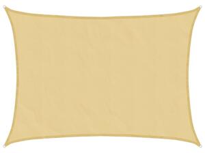 Żagiel przeciwsłoneczny, piaskowy, 7x5 m, 100% poliester