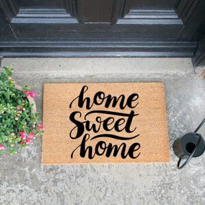 Wycieraczka z naturalnego włókna kokosowego Artsy Doormats Home Sweet Home, 40x60 cm