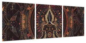 Obraz - Zen (z zegarem) (90x30 cm)