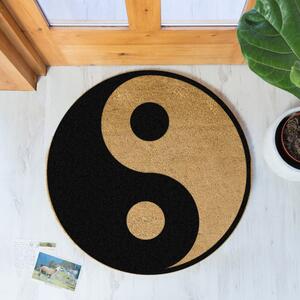 Okrągła wycieraczka Artsy Doormats Yin Yang, ⌀ 70 cm