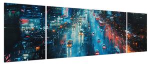 Obraz - Duże miasto, obraz olejny (170x50 cm)