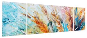 Obraz - Pszenica, abstrakcja (170x50 cm)