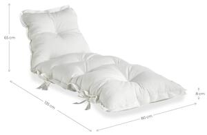 Biały wielofunkcyjny futon odpowiedni na zewnątrz Karup Design OUT™ Sit&Sleep White