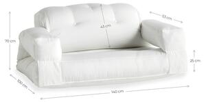Biała sofa rozkładana odpowiednia na zewnątrz Karup Design OUT™ Hippo White