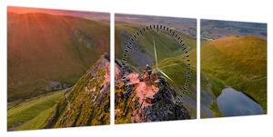 Obraz - Blencathra (z zegarem) (90x30 cm)