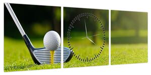 Obraz - Golf (z zegarem) (90x30 cm)