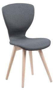 Ciemnoszare krzesło z konstrukcją z drewna dębowego Actona Gongli