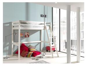 Białe piętrowe łóżko dziecięce Vipack Pino, 90x200 cm