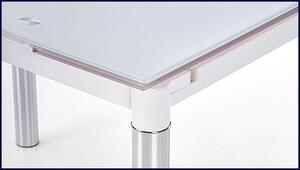 Rozkładany biały stół szklany - Promex