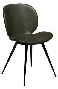 Ciemnozielone krzesło z imitacji skóry DAN–FORM Denmark Cloud