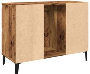 Szafka pod umywalkę, stare drewno, 80x33x60 cm
