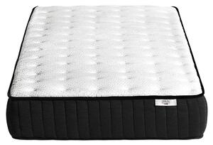 Materac kieszeniowy czarno-biały średni bawełna z lateksem 80 x 200 cm Dream Beliani