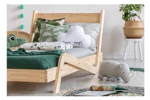 Łóżko dziecięce z drewna sosnowego Adeko Zigzag, 90x200 cm