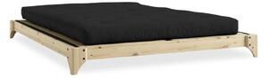 Łóżko z drewna sosnowego w naturalnym kolorze Karup Design Elan, 140x200 cm