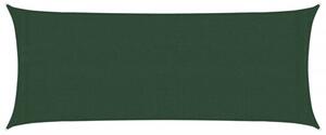 Żagiel przeciwsłoneczny, 160 g/m², ciemnozielony, 2x4,5 m, hdpe