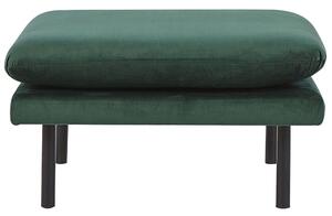 Otomana welurowa podnóżek do salonu w stylu glamour zielony Vinterbro Beliani